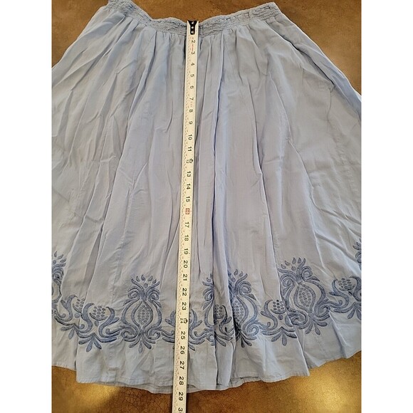 Vintage Orvis Pleated Midi Floral Skirt Size 10 - Picture 3 of 10